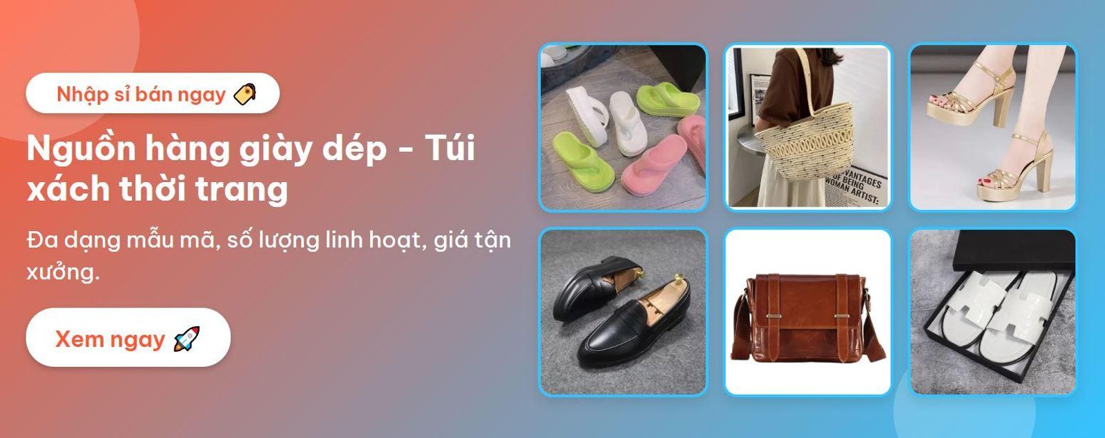 Home Slide - Giày Dép - Túi Xách