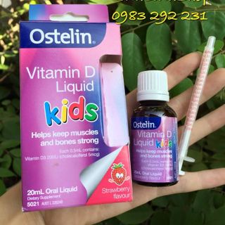 Thực phẩm chức năng ostelin vitamin d kids liquid hộp 20 ml của úc - bổ sung vitamin d cho trẻ giá sỉ