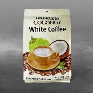 CÀ PHÊ DỪA - Rockcafe Coconut White Coffee - Bịch 30 gói giá sỉ