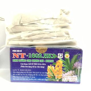 Hộp 20 túi phân bón chậm tan dạng túi lọc -1602 HK2 cung cấp dinh dưỡng kích ra hoa cho phong lan hoa cảnh giá sỉ