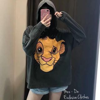 áo hoodie nữ hàn quốc giá rẻ đẹp chất có mũ sư tử BN 54493 Kèm Ảnh Thật giá sỉ