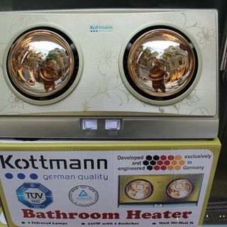 Đèn sưởi nhà tắm Kottmann 2 bóng vàng giá sỉ