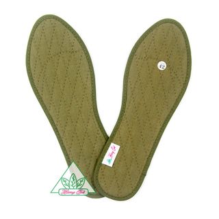 Lót giày Quế vải cotton CI-14 khử mùi hôi chân giúp êm chân ấm chân phòng cảm cúm cải thiên sức khỏe giá sỉ