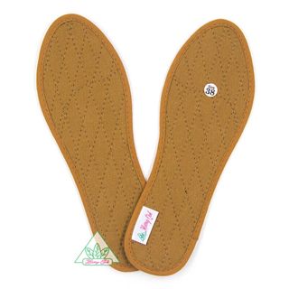 Lót giày Quế vải cotton CI-2 khử mùi hôi chân giúp êm chân ấm chân phòng cảm cúm cải thiên sức khỏe giá sỉ