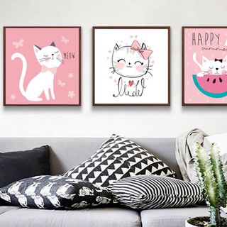 Bộ khung tranh Canvas Mèo kute MK520 giá sỉ