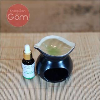 Đèn xông tinh dầu bằng Gốm miệng Lá sử dụng nến đốt giá siêu rẻ- hàng Gốm Bát Tràng - XƯỞNG GỐM VIỆT giá sỉ