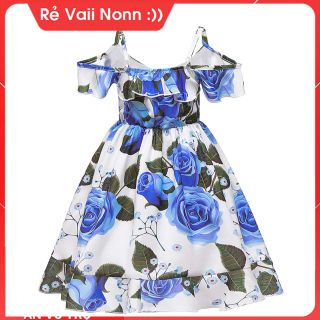 Đầm bé gái trễ vai- đầm công chúa cho bé hàng quảng châu đúng như hình giá sỉ