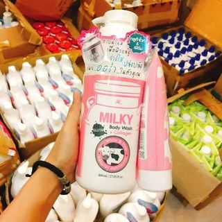 Bộ Sữa tắm và rửa mặt trắng da Milky Thái Lan giá sỉ