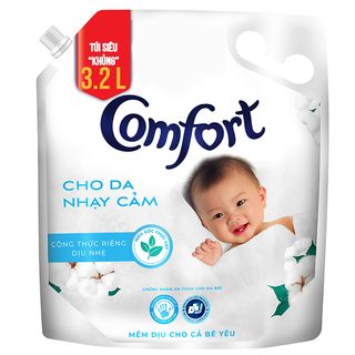 Nước Xả Vải Comfort Cho Da Nhạy Cảm (3.2L/Túi) - Phù Hợp Với Làn Da Em Bé giá sỉ