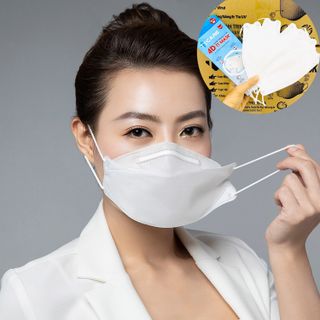 Khẩu Trang KF94 Hàn Quốc màu trắng Cao cấp Lọc không khí Kháng khuẩn Chống bụi giá sỉ