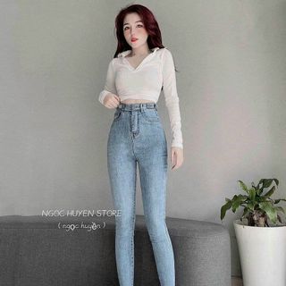 Quần jean nữ siêu co giãn hàng VNxK cao cấp thời trang jean 2KJean giá sỉ