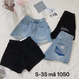 Quần short jean nữ rách size đại thêu chữ hàng VNXK MS1050 thời trang bigsize 2Kjean giá sỉ