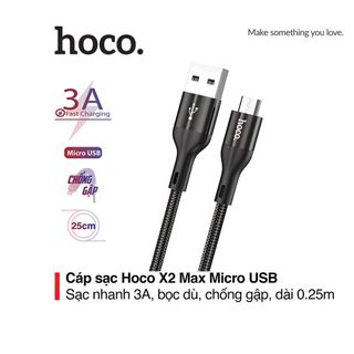 Cáp sạc Hoco X2 MAX ngắn 25cm cổng Micro giá sỉ