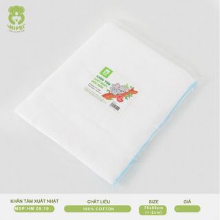 Khăn tắm xuất Nhật Mipbi 100% cotton tự nhiên 6 lớp HM10 (Túi 1 chiếc 75x85cm) giá sỉ