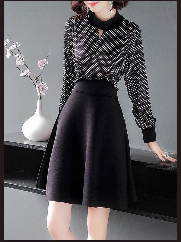 ĐẦM BI CHÂN VÁY XÒE D1009 – >>> top1shop >>> thitruongsi.com