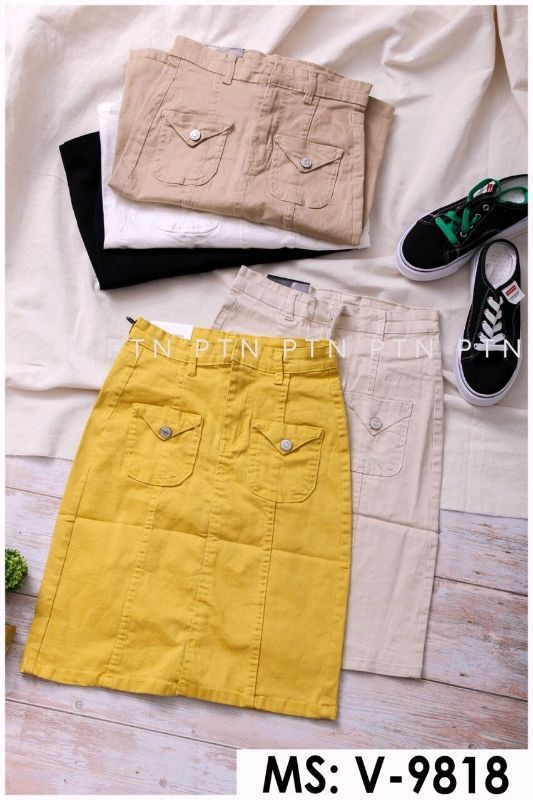 Chân váy dài 2 túi – >>> top1shop >>> thitruongsi.com
