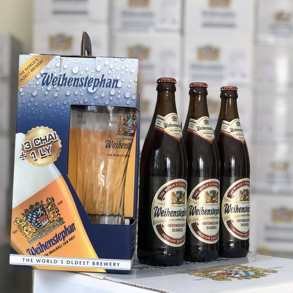 Bia Hefe Weissbier Dunkel Weihenstephan (500ml) giá sỉ, giá bán buôn - Thị Trường Sỉ