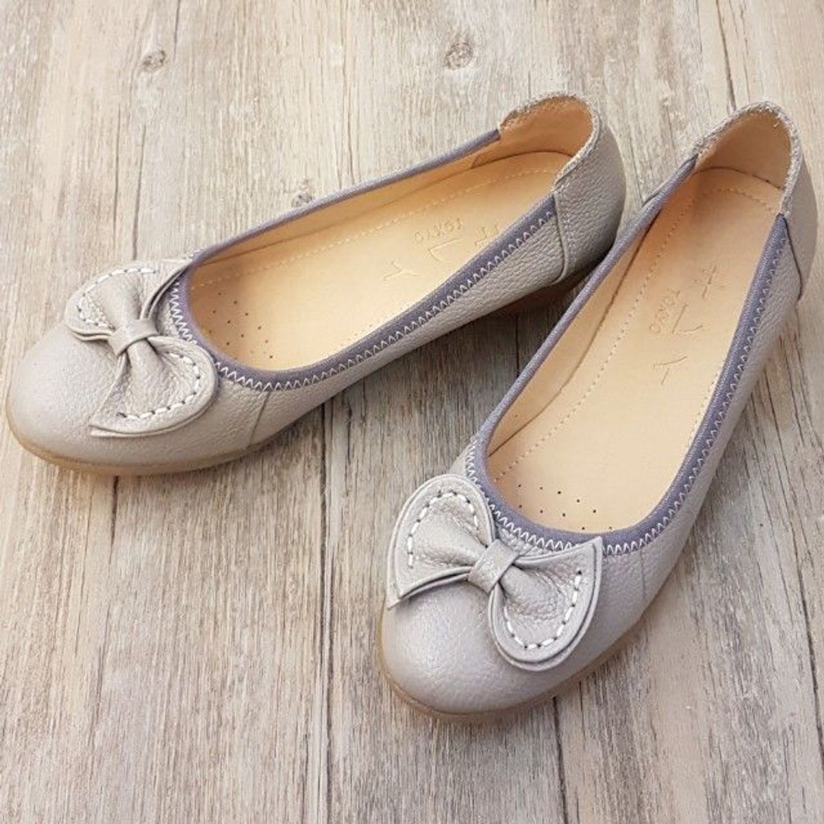 Giày búp bê nữ đế xuồng Kirei KT 3p nơ bướm giá sỉ, giá bán buôn - Technical View