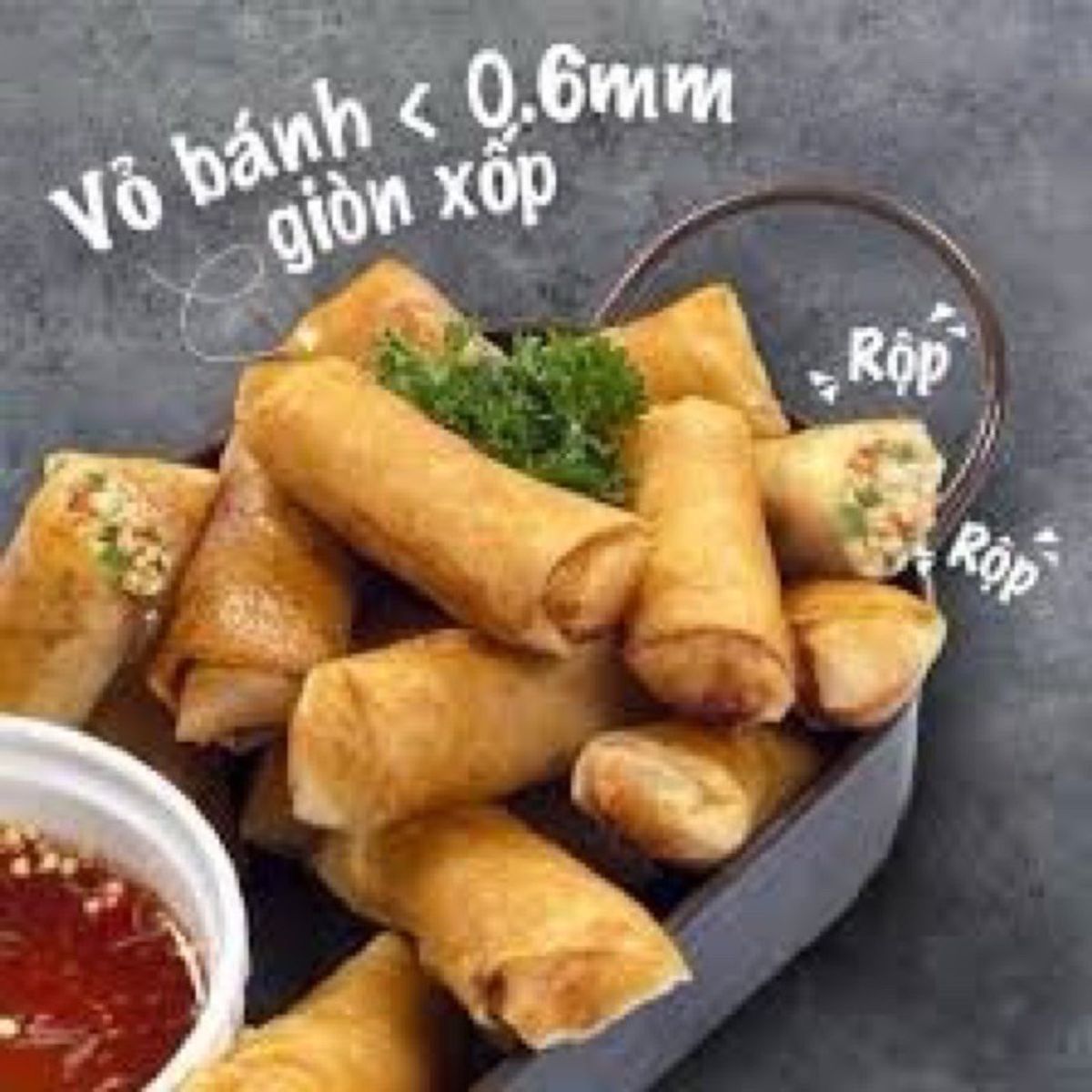 Chả giò da xốp chay Cầu Tre 400g Chả giò da xốp chay Cầu Tre 400g
