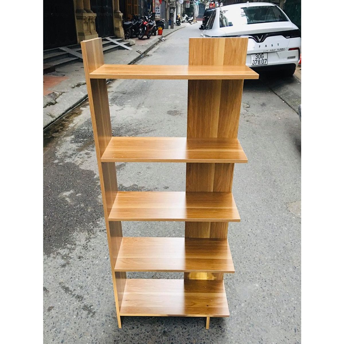 Kệ góc gỗ 5 tầng đa năng