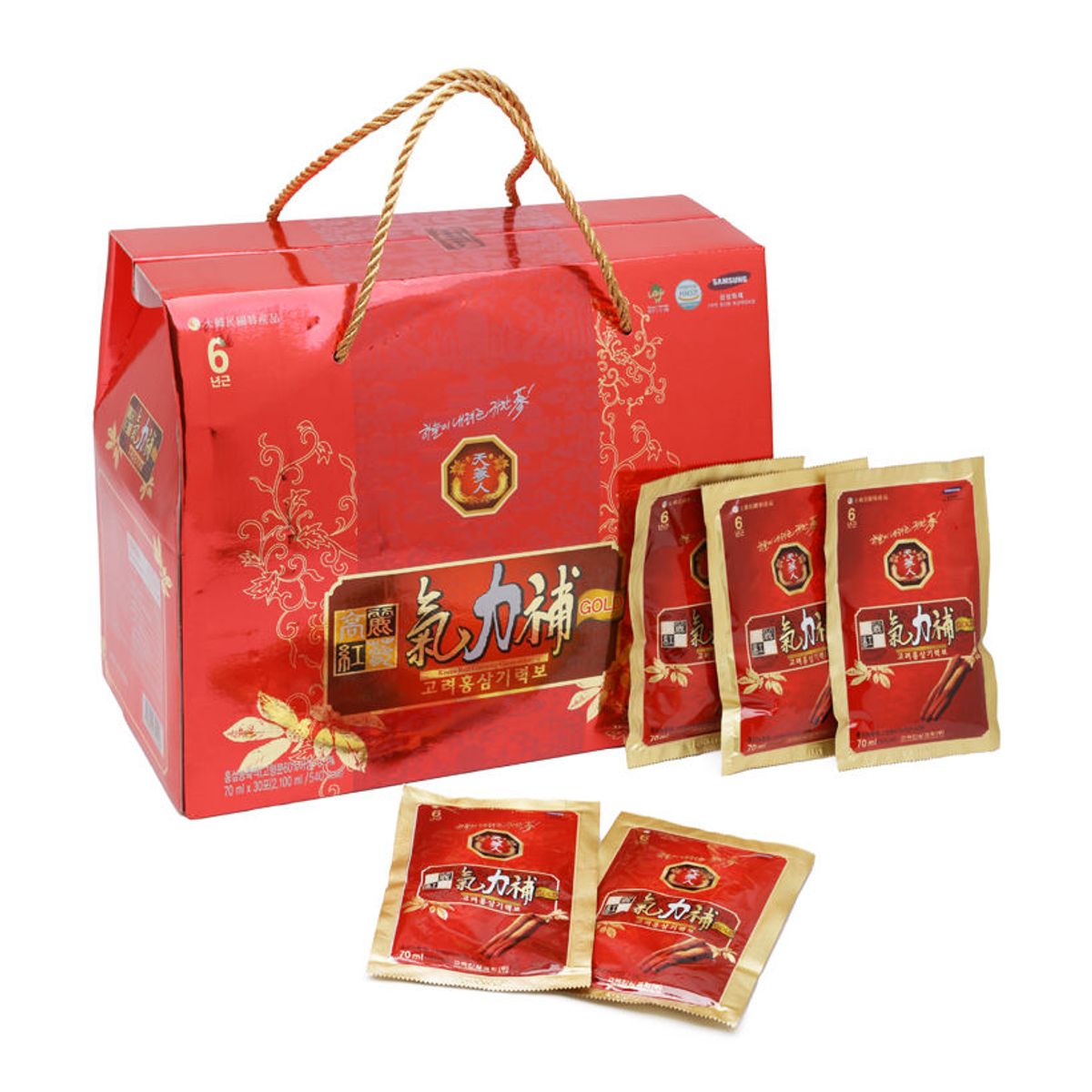 Tinh chất hồng sâm khí lực dạng nước hộp 30 gói sâm Hàn Quốc Bio Tinh chất hồng sâm khí lực dạng nước hộp 30 gói sâm Hàn Quốc Bio