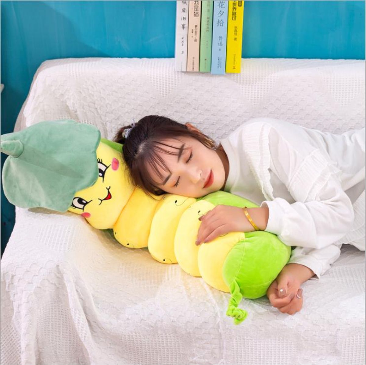 Gấu Bông Sâu Đậu - Thú Nhồi Bông Sâu Đậu Cao Cấp 100% là bông gòn 3D - Siêu Mềm Mịn 70cm - 1m2 Gấu Bông Sâu Đậu - Thú Nhồi Bông Sâu Đậu Cao Cấp 100% là bông gòn 3D - Siêu Mềm Mịn 70cm - 1m2
