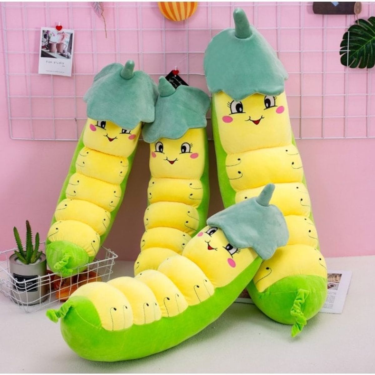 Gấu Bông Sâu Đậu - Thú Nhồi Bông Sâu Đậu Cao Cấp 100% là bông gòn 3D - Siêu Mềm Mịn 70cm - 1m2 Gấu Bông Sâu Đậu - Thú Nhồi Bông Sâu Đậu Cao Cấp 100% là bông gòn 3D - Siêu Mềm Mịn 70cm - 1m2