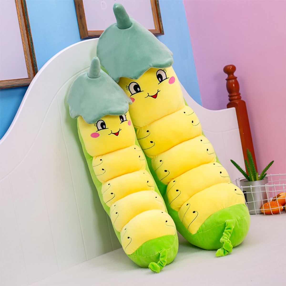 Gấu Bông Sâu Đậu - Thú Nhồi Bông Sâu Đậu Cao Cấp 100% là bông gòn 3D - Siêu Mềm Mịn 70cm - 1m2 Gấu Bông Sâu Đậu - Thú Nhồi Bông Sâu Đậu Cao Cấp 100% là bông gòn 3D - Siêu Mềm Mịn 70cm - 1m2