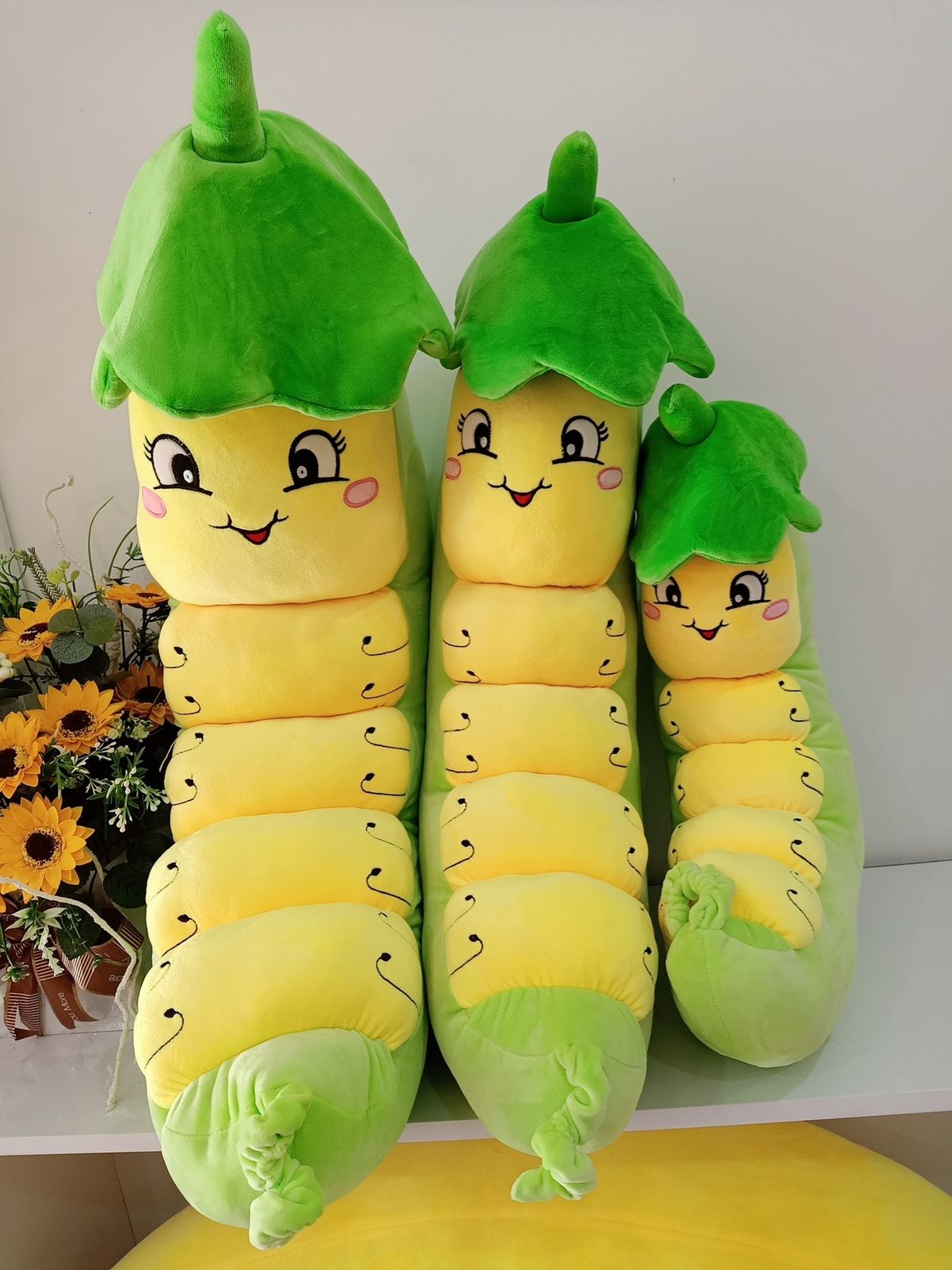Gấu Bông Sâu Đậu - Thú Nhồi Bông Sâu Đậu Cao Cấp 100% là bông gòn 3D - Siêu Mềm Mịn 70cm - 1m2 Gấu Bông Sâu Đậu - Thú Nhồi Bông Sâu Đậu Cao Cấp 100% là bông gòn 3D - Siêu Mềm Mịn 70cm - 1m2