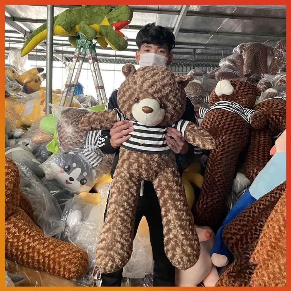 Gấu bông Teddy, gối ôm hình thú nhồi bông siêu to khổng lồ 95cm-1m8 Gấu bông Teddy, gối ôm hình thú nhồi bông siêu to khổng lồ 95cm-1m8