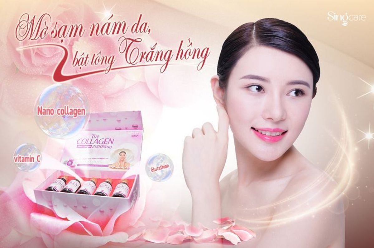 Nước Collagen 20000mg giúp giảm nám, sáng da, đẹp da Hộp 10 Chai - Singcare Nước Collagen 20000mg giúp giảm nám, sáng da, đẹp da Hộp 10 Chai - Singcare