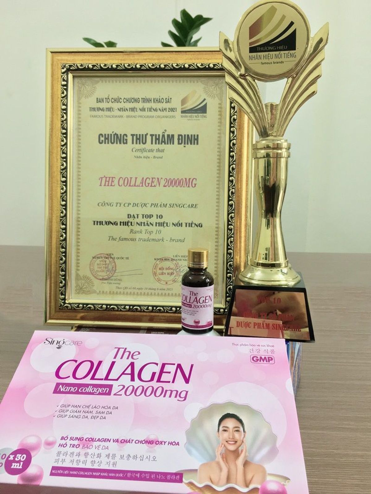Nước Collagen 20000mg giúp giảm nám, sáng da, đẹp da Hộp 10 Chai - Singcare Nước Collagen 20000mg giúp giảm nám, sáng da, đẹp da Hộp 10 Chai - Singcare