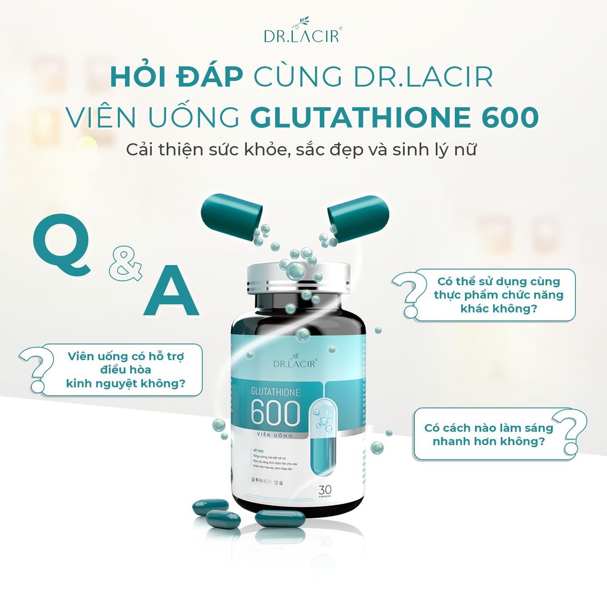 Chnh Hng] Vin Ung Glutathione 600 Dr Lacir gi s - gi bn bun gi  s, gi bn bun - Th Trng S