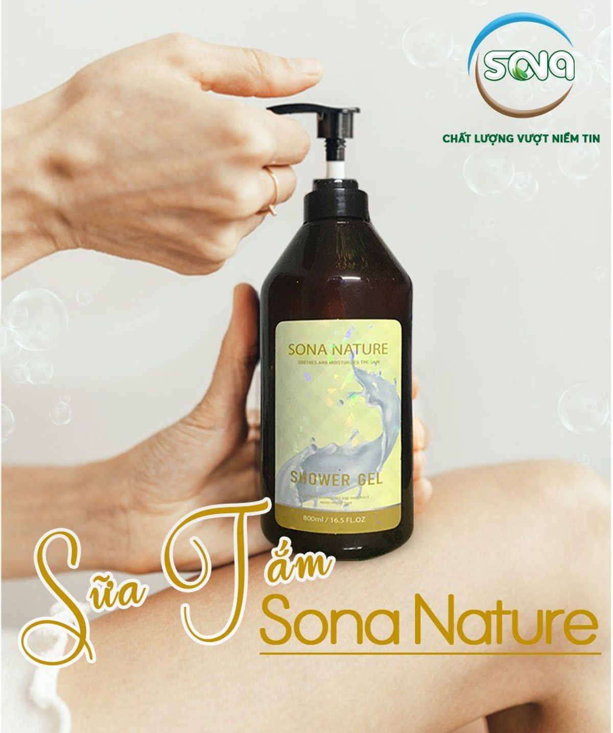 Sữa Tắm Thiên Nhiên SONA Giúp Làn Da Trắng Sáng Mịn Màng - Giúp Cơ Thể có Hương Thơm Quyến Rũ Sữa Tắm Thiên Nhiên SONA Giúp Làn Da Trắng Sáng Mịn Màng - Giúp Cơ Thể có Hương Thơm Quyến Rũ