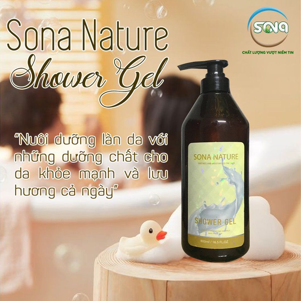 Sữa Tắm Thiên Nhiên SONA Giúp Làn Da Trắng Sáng Mịn Màng - Giúp Cơ Thể có Hương Thơm Quyến Rũ Sữa Tắm Thiên Nhiên SONA Giúp Làn Da Trắng Sáng Mịn Màng - Giúp Cơ Thể có Hương Thơm Quyến Rũ