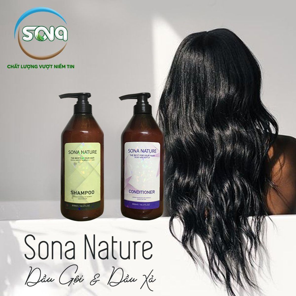 DẦU XẢ TÓC TỪ THIÊN NHIÊN SONA | Chai 800ml | Giảm Gãy Rụng Tóc - Chống chẻ ngọn -Kích Thích Mọc Tóc Và Nuôi Dưỡng Mái Tóc Chắc Khoẻ DẦU XẢ TÓC TỪ THIÊN NHIÊN SONA | Chai 800ml | Giảm Gãy Rụng Tóc - Chống chẻ ngọn -Kích Thích Mọc Tóc Và Nuôi Dưỡng Mái Tóc Chắc Khoẻ