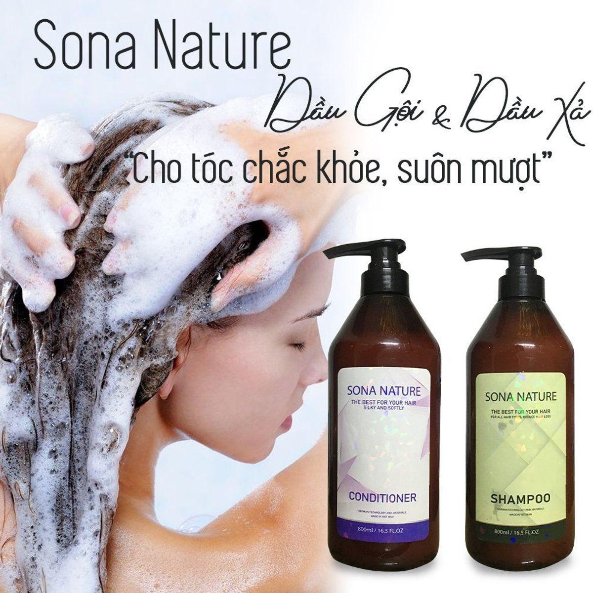 DẦU XẢ TÓC TỪ THIÊN NHIÊN SONA | Chai 800ml | Giảm Gãy Rụng Tóc - Chống chẻ ngọn -Kích Thích Mọc Tóc Và Nuôi Dưỡng Mái Tóc Chắc Khoẻ DẦU XẢ TÓC TỪ THIÊN NHIÊN SONA | Chai 800ml | Giảm Gãy Rụng Tóc - Chống chẻ ngọn -Kích Thích Mọc Tóc Và Nuôi Dưỡng Mái Tóc Chắc Khoẻ
