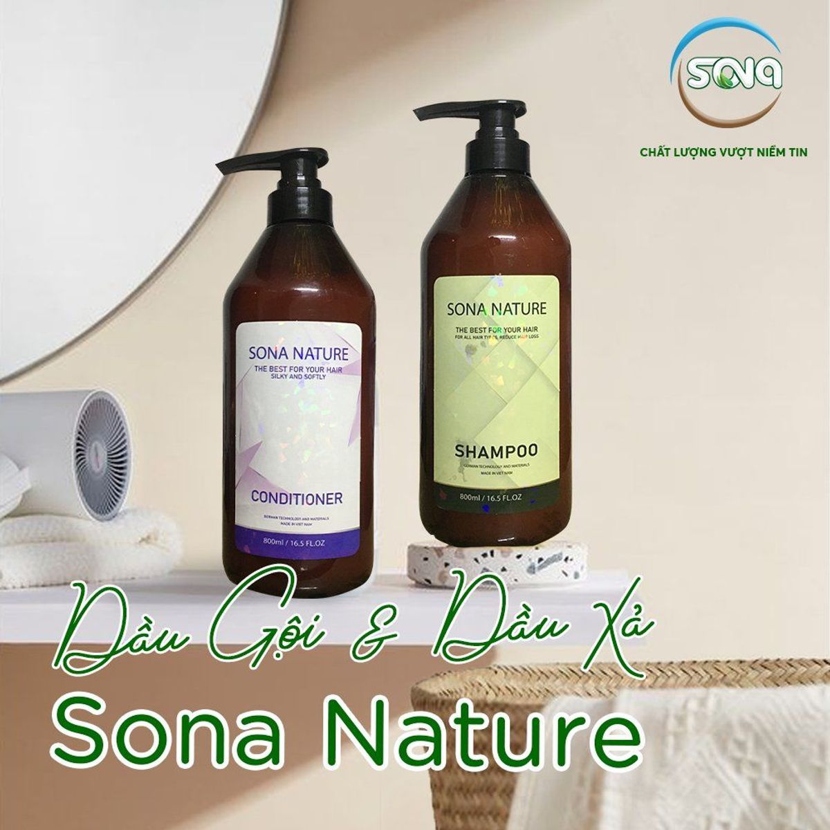 DẦU GỘI TỪ THIÊN NHIÊN SONA | Chai 800ml | Giảm Gãy Rụng Tóc - Chống chẻ ngọn -Kích Thích Mọc Tóc Và Nuôi Dưỡng Mái Tóc Chắc Khoẻ DẦU GỘI TỪ THIÊN NHIÊN SONA | Chai 800ml | Giảm Gãy Rụng Tóc - Chống chẻ ngọn -Kích Thích Mọc Tóc Và Nuôi Dưỡng Mái Tóc Chắc Khoẻ