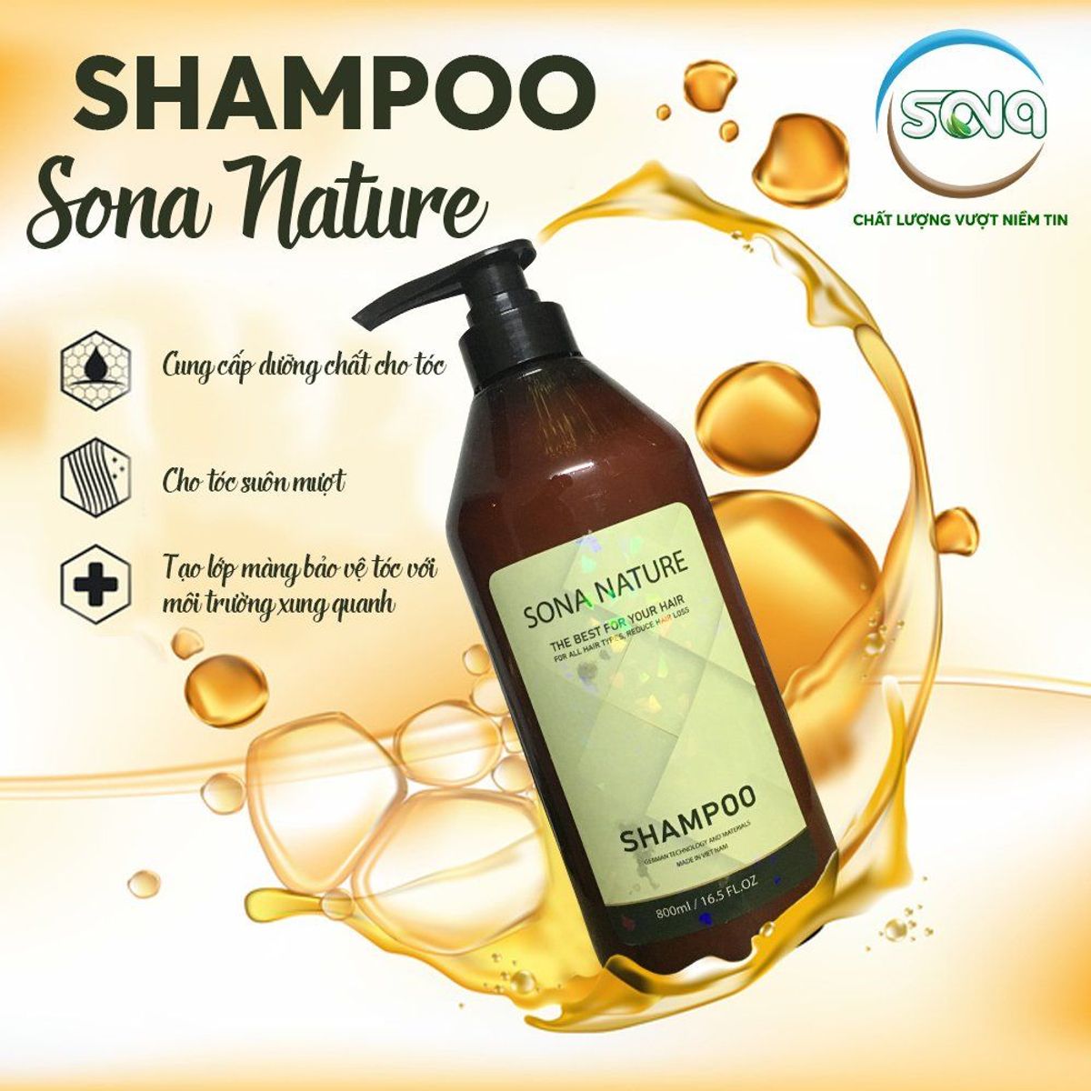 DẦU GỘI TỪ THIÊN NHIÊN SONA | Chai 800ml | Giảm Gãy Rụng Tóc - Chống chẻ ngọn -Kích Thích Mọc Tóc Và Nuôi Dưỡng Mái Tóc Chắc Khoẻ DẦU GỘI TỪ THIÊN NHIÊN SONA | Chai 800ml | Giảm Gãy Rụng Tóc - Chống chẻ ngọn -Kích Thích Mọc Tóc Và Nuôi Dưỡng Mái Tóc Chắc Khoẻ