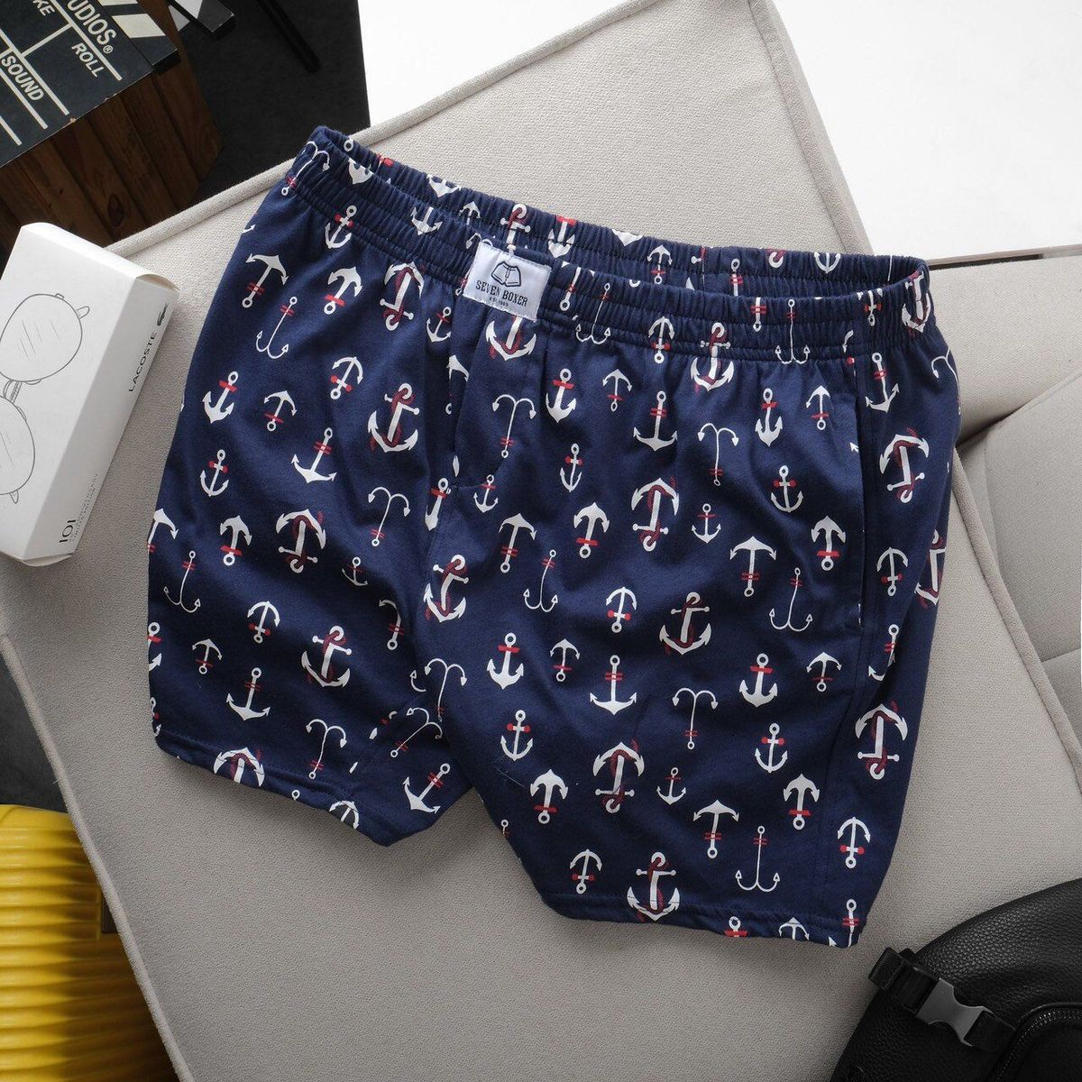 Quần Short thun nam mặc nhà thoải mái, quần đùi nam cotton mặc ngủ Hà Đinh Quần Short thun nam mặc nhà thoải mái, quần đùi nam cotton mặc ngủ Hà Đinh