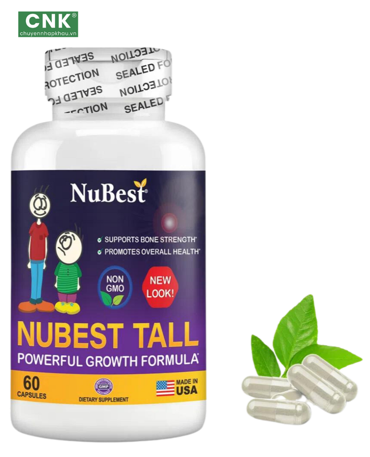 Viên nhai tăng chiều cao cho trẻ em của Mỹ Nubest Tall Viên nhai tăng chiều cao cho trẻ em của Mỹ Nubest Tall