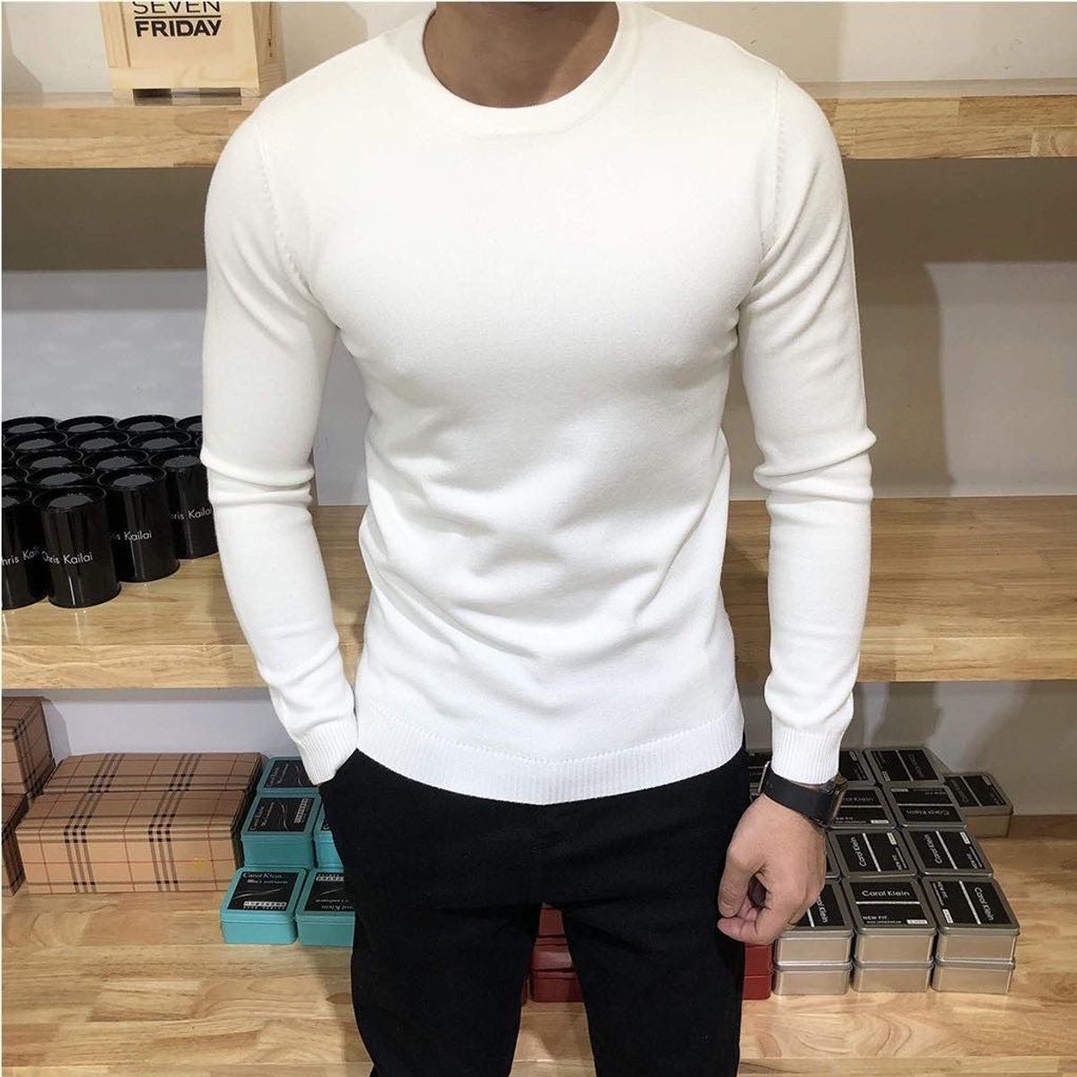 Buôn sỉ áo len nam cổ tròn Hàn Quốc, đẹp, giá rẻ, dài tay, len dệt kim dày dặn tronm9- Hà Đinh Buôn sỉ áo len nam cổ tròn Hàn Quốc, đẹp, giá rẻ, dài tay, len dệt kim dày dặn tronm9- Hà Đinh