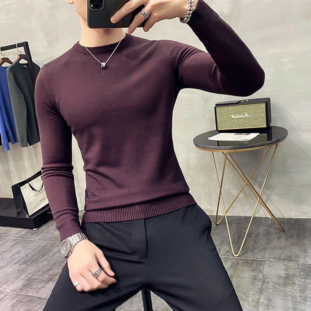 Buôn sỉ áo len nam cổ tròn Hàn Quốc, đẹp, giá rẻ, dài tay, len dệt kim dày dặn tronm9- Hà Đinh Buôn sỉ áo len nam cổ tròn Hàn Quốc, đẹp, giá rẻ, dài tay, len dệt kim dày dặn tronm9- Hà Đinh
