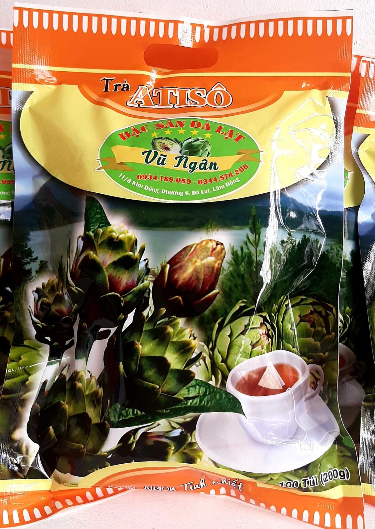 Combo kg Trà ATISO túi lọc VŨ NGÂN -🥰 NHẬP SỈ NGAY - LỜI TỪ 100K/KG NÀY! Đặc sản số 1 Đà Lạt - Ngủ ngon, mát gan, đẹp da. 1kg/5 gói (mỗi gói 200g gồm 100 túi lọc) Combo kg Trà ATISO túi lọc VŨ NGÂN -🥰 NHẬP SỈ NGAY - LỜI TỪ 100K/KG NÀY! Đặc sản số 1 Đà Lạt - Ngủ ngon, mát gan, đẹp da. 1kg/5 gói (mỗi gói 200g gồm 100 túi lọc)