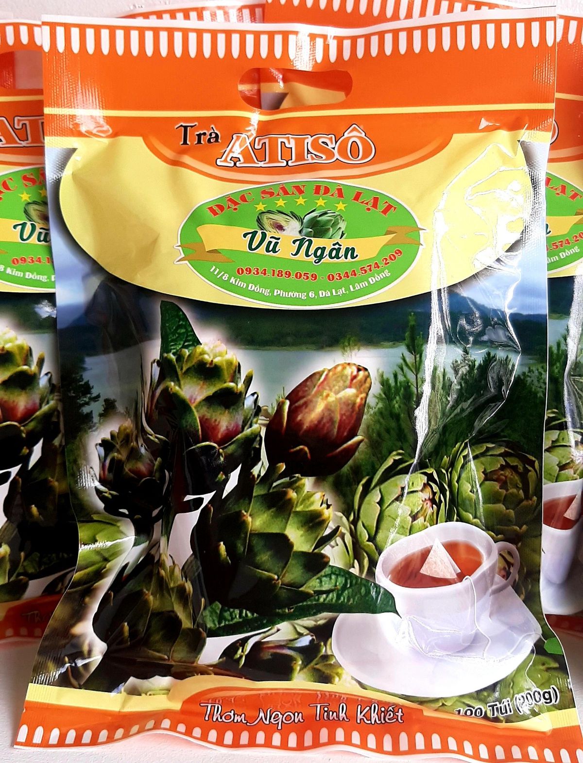 Trà Atiso túi lọc Vũ Ngân 🥰 NHẬP SỈ NGAY - LỜI TỪ 100K/KG NÀY! Đặc Sản Đà Lạt - Atiso nguyên chất, tốt cho sức khỏe: ngủ ngon, mát gan, đẹp da,...gói 200g/100 túi lọc Trà Atiso túi lọc Vũ Ngân 🥰 NHẬP SỈ NGAY - LỜI TỪ 100K/KG NÀY! Đặc Sản Đà Lạt - Atiso nguyên chất, tốt cho sức khỏe: ngủ ngon, mát gan, đẹp da,...gói 200g/100 túi lọc