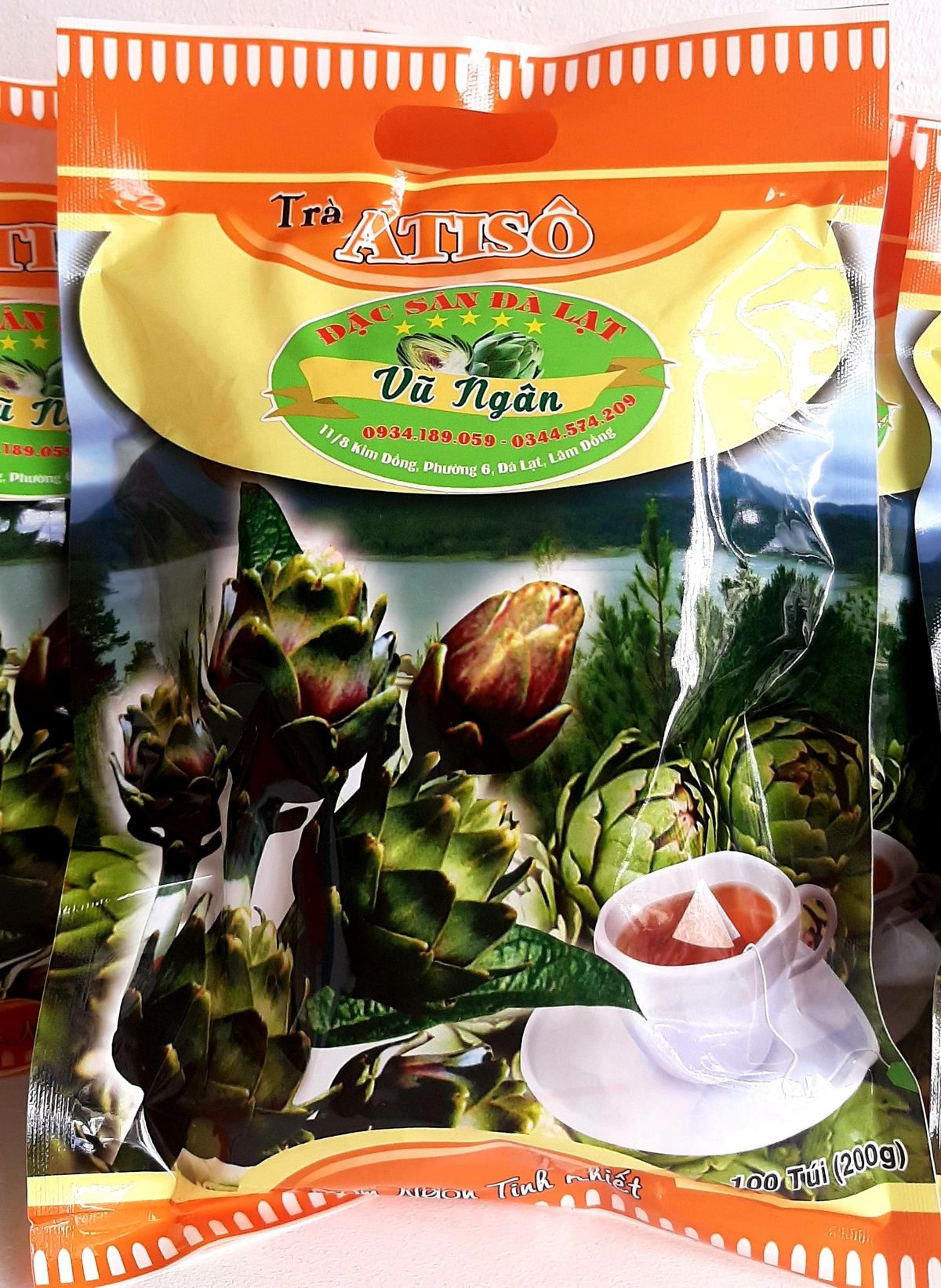 Trà Atiso túi lọc Vũ Ngân 🥰 NHẬP SỈ NGAY - LỜI TỪ 100K/KG NÀY! Đặc Sản Đà Lạt - Atiso nguyên chất, tốt cho sức khỏe: ngủ ngon, mát gan, đẹp da,...gói 200g/100 túi lọc Trà Atiso túi lọc Vũ Ngân 🥰 NHẬP SỈ NGAY - LỜI TỪ 100K/KG NÀY! Đặc Sản Đà Lạt - Atiso nguyên chất, tốt cho sức khỏe: ngủ ngon, mát gan, đẹp da,...gói 200g/100 túi lọc