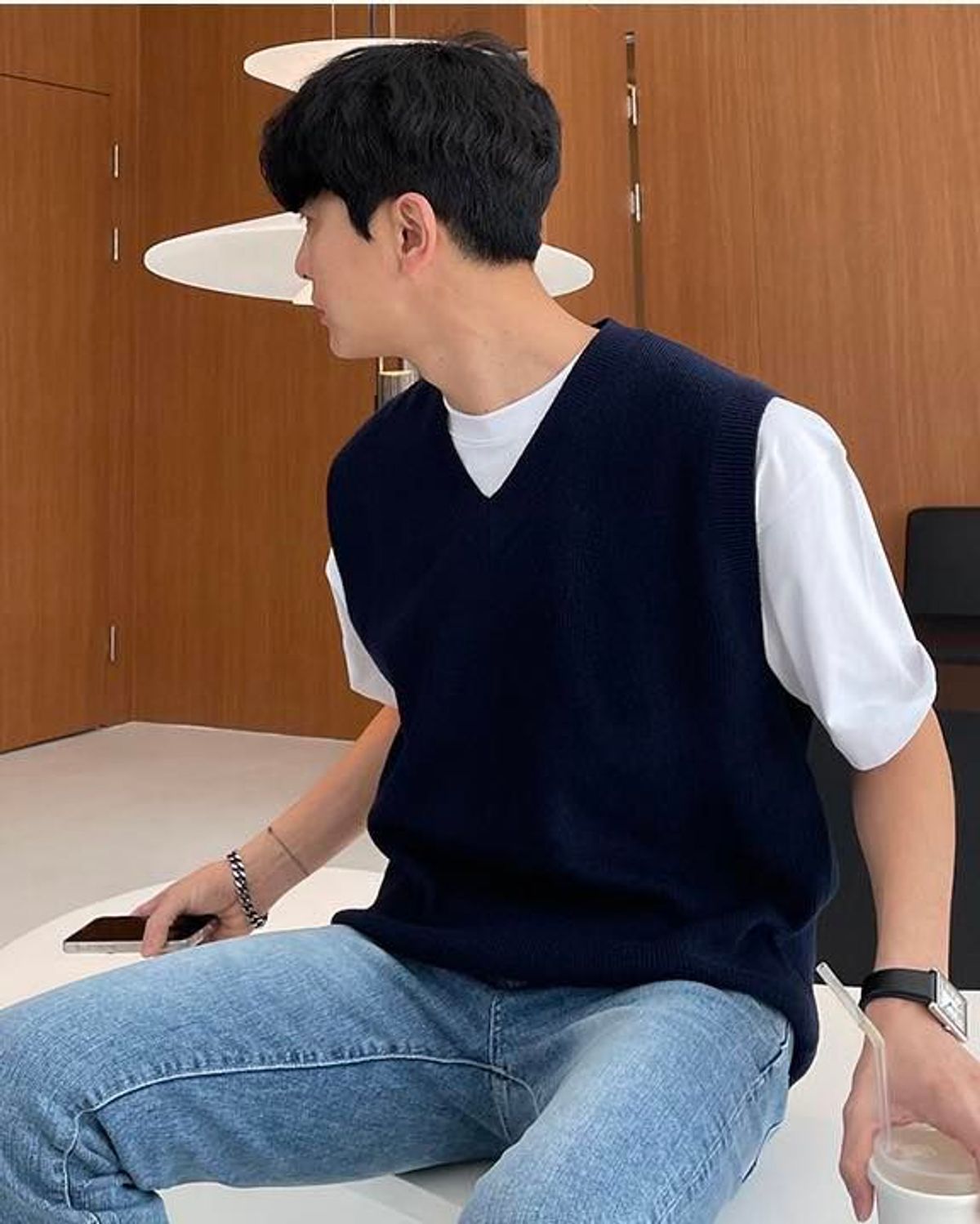 áo len gile nam cổ tim, dày dặn, kiểu dáng Hàn Quốc, chất đẹp, có size to, giletim -Hà Đinh áo len gile nam cổ tim, dày dặn, kiểu dáng Hàn Quốc, chất đẹp, có size to, giletim -Hà Đinh
