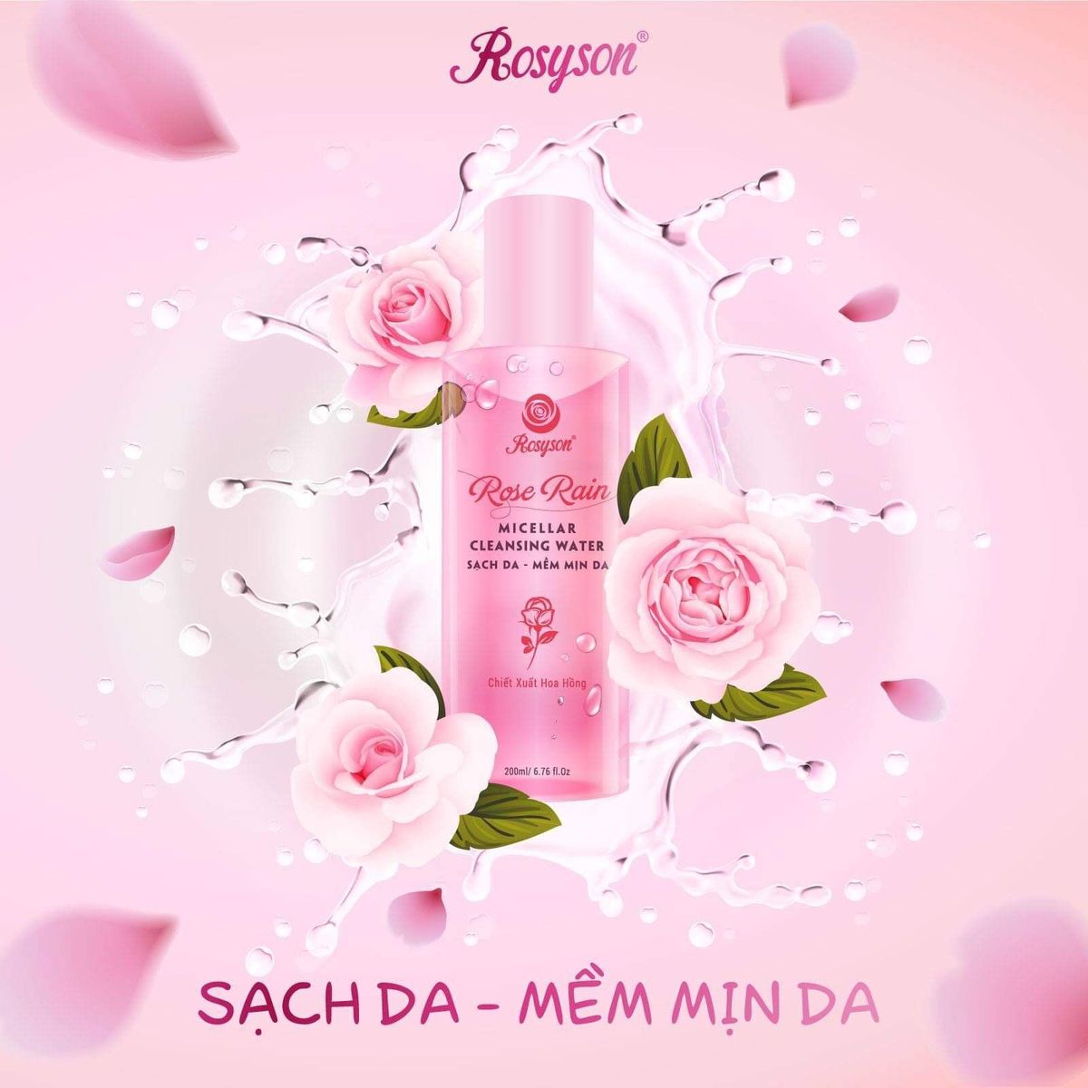 NƯỚC TẨY TRANG ROSYSON KHÔNG CỒN DỊU NHẸ DÀNH CHO CẢ DA NHẠY CẢM 200ML NƯỚC TẨY TRANG ROSYSON KHÔNG CỒN DỊU NHẸ DÀNH CHO CẢ DA NHẠY CẢM 200ML
