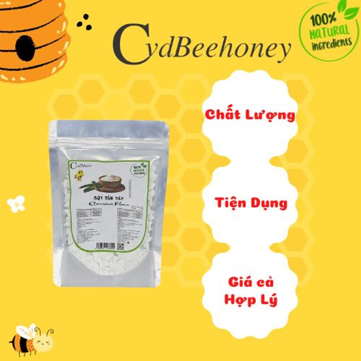 Bột Sắn Dây 250g CvdMart - Cassava flour Bột Sắn Dây 250g CvdMart - Cassava flour
