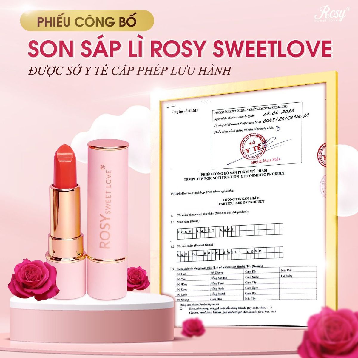 SON SÁP LÌ ROSY MÀU CAM ĐÀO SIÊU HOT TÔN DA TRẮNG BỀN MÀU 8H SON SÁP LÌ ROSY MÀU CAM ĐÀO SIÊU HOT TÔN DA TRẮNG BỀN MÀU 8H